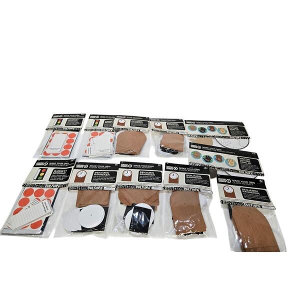 BLACK HISTORY MONTH Activities Lot Traffic Light Clock Change Hands Craft Kit - Picture 1 of 9